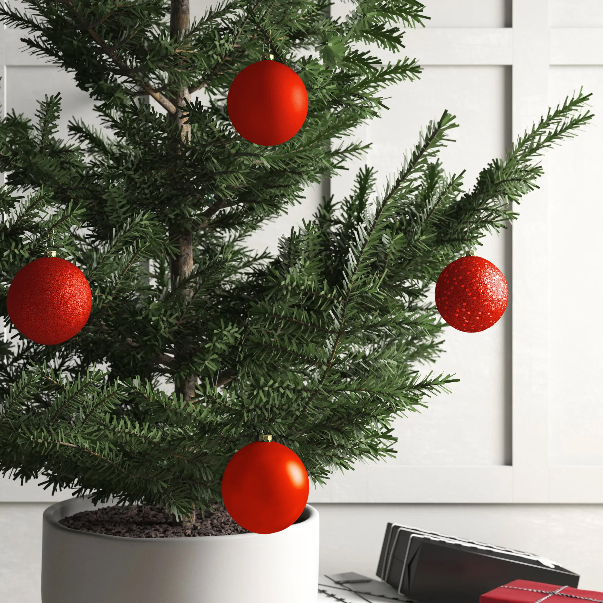 Holiday Décor Ball Ornament, Red