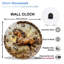 Decorative Horse Wall Clock with Vintage Charm Art - 12'' Modern Glass Wall Clock