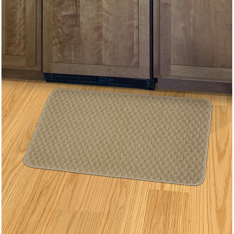 Lomax Non-Skid Kitchen Mat, Tan, 24" W x 40" L