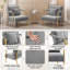 30″ W Accent Armchair with Cozy Pillow-107364741