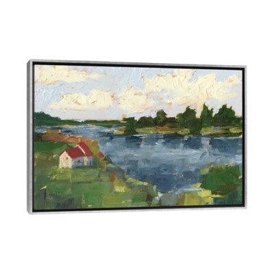 " Lakeside Cottages I " by Ethan Harper