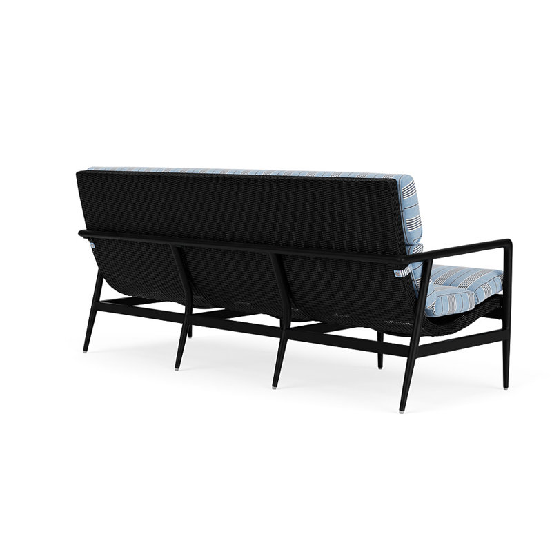 Cascade Outdoor 3 - Seat Patio Sofa, Hansen Sky, Ebony