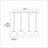 Aurelius 4-Light Opal Globe Linear Chandelier
