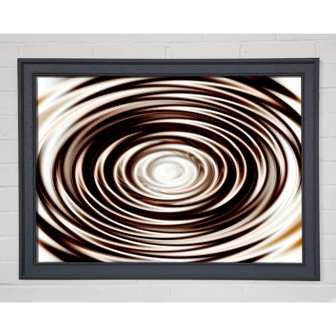 Gerahmtes Wandbild Perfect Chocolate Ripple