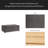 Modern Large Comfort Sofa Ottoman With Storage, Modular Sectional Storage Ottoman With Wheels For Living Room,Lounge Ottoman, Couch Storage Ottoman,Large Storage Ottoman Bench-41081569