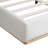 Elegant Upholstered Bed With Solid Wood Frame