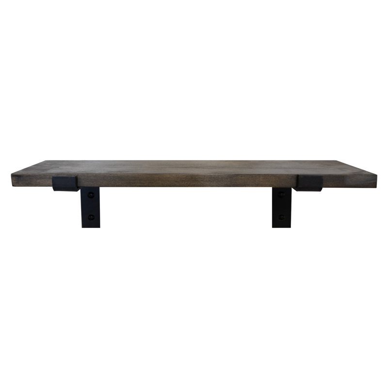 Emerald Lee Poplar Bracket Shelf, 1" H x 28" W x 8" D