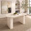 Table de salle à manger de cuisine extensible pour 4 à 8 personnes, table de cuisine ovale avec base en bois pour salon de famille