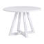 Table de salle à manger ronde blanche