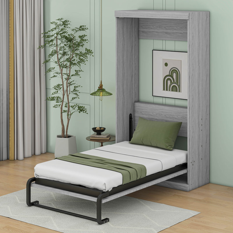 Hiler Murphy Bed, can be Folded into a Cabinet Twin