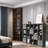 Bookshelf with Storage Bins, 20-Cube Storage Organizer Wooden Bookcase Modern Open Display Shelf-1659752023