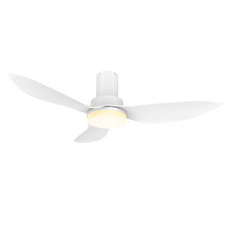 Ventilateur de plafond standard à 36 pales de 36 po à DEL avec télécommande et ensemble d'éclairage inclus, Blanc