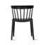 Chaise de patio empilable, ensemble de salle à manger à dossier bas et à lattes-1386957646
