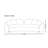 French Cream Style Pink Curved Sofa