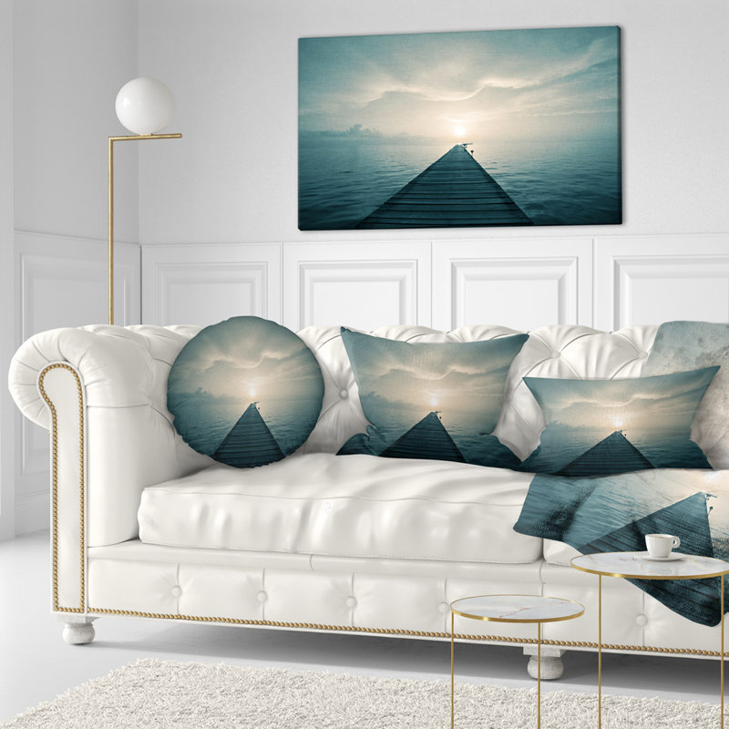 Coussin lombaire en boardwalks foncé bridge