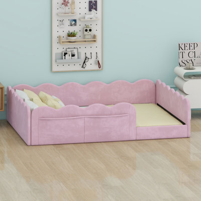 Minimalist Upholstered Floor Bed