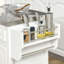 Îlot de cuisine avec plateau en acier inoxydable Sallie-1376480128