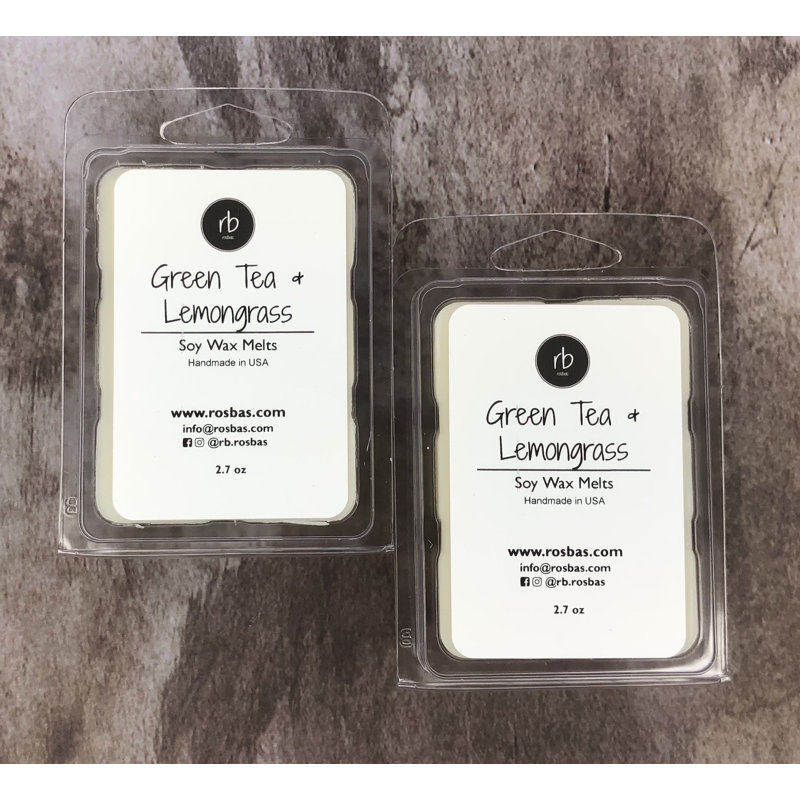 Thé vert et fondant à la cire parfumée à la citronnelle, 2