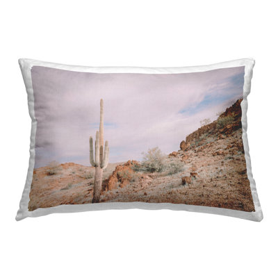 Coussin décoratif imprimé The Climb Desertscape par Wild Apple