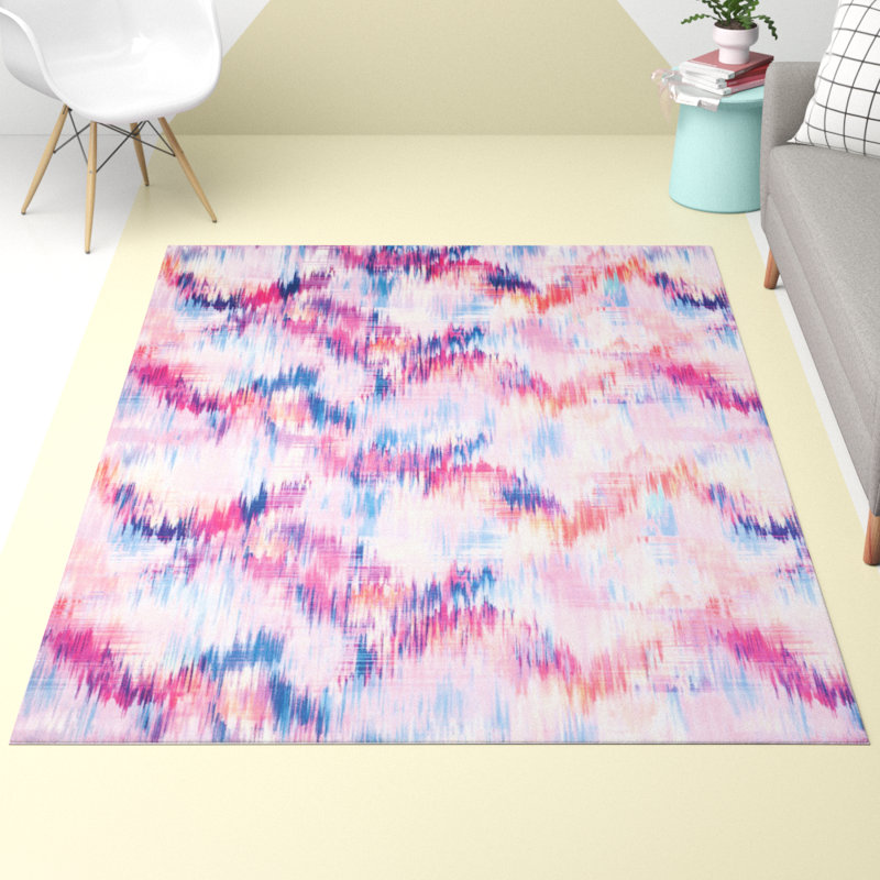Leifsson Performance Machine Washable Abstract Rug, Rectangle 5'1" x 7'6"
