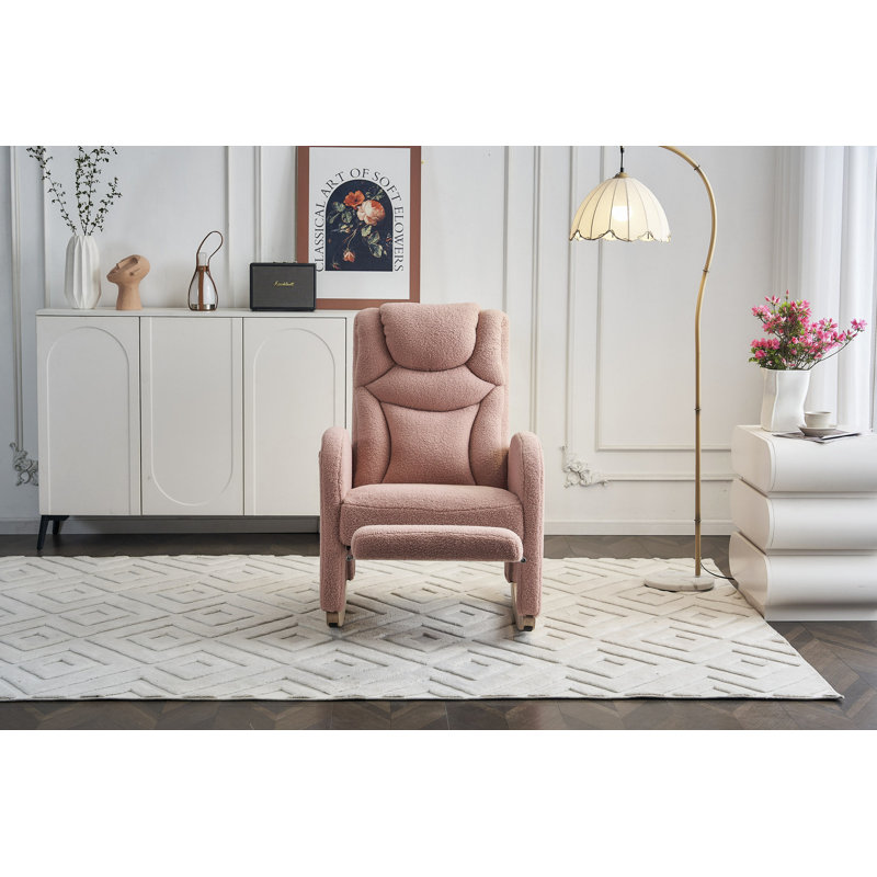 Chaise berçante Teddy, Rose