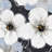 White Flowers with Leaves Outlines Tablecloth | Home Decor