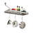 Handcrafted Gourmet Bookshelf Wall Rack with 12 Hooks-9833867-70965781