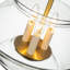 Mineola 3-Light Sculptural Clear Glass Pot Pendant