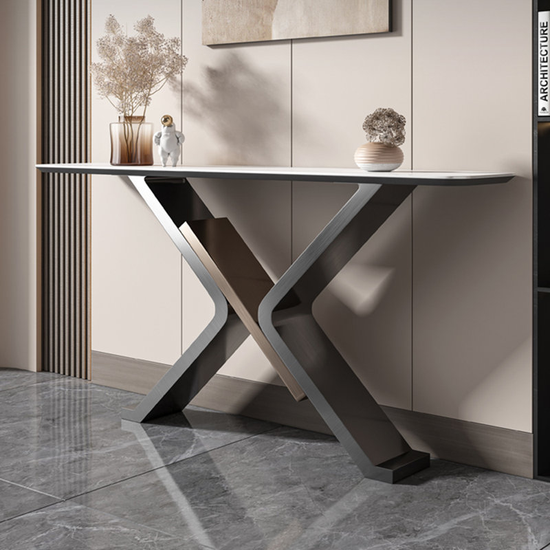 Light luxury style simple console table, 33.5" H x 63" W x 13.8" D