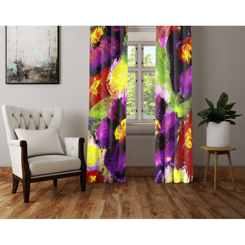 Rideau en polyester Amareyon, L 40 po x L 61 po