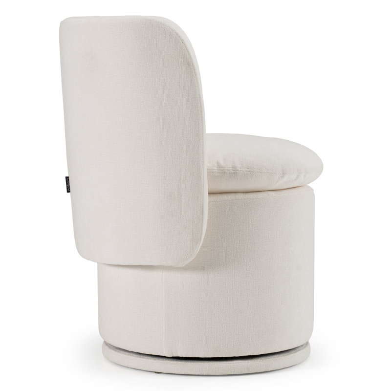 Kepler 21'' H Upholstered Side Chair, Ivory Basketweave