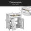 Meuble-lavabo de salle de bain avec lavabo en céramique, 30 po, armoire de rangement avec portes à fermeture en douceur et organisateur de porte-119506876