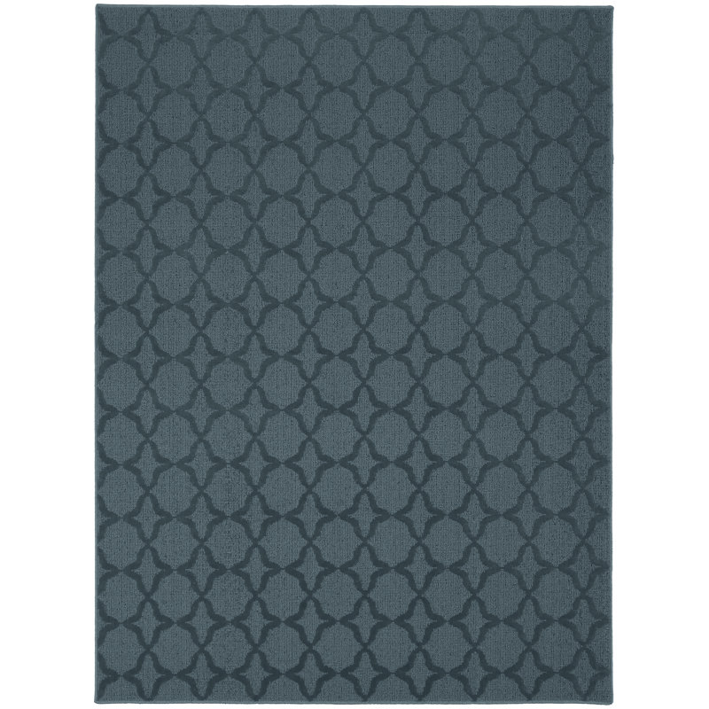Togut Non-Slip Polypropylene Seafoam Area Rug, Rectangle 7'6" x 9'6"