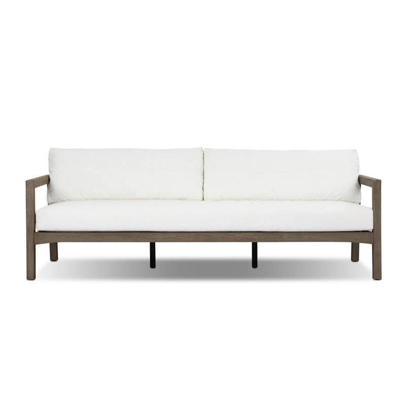 Nilson Outdoor Sofa-86"-Stained Aged Grey-FSC