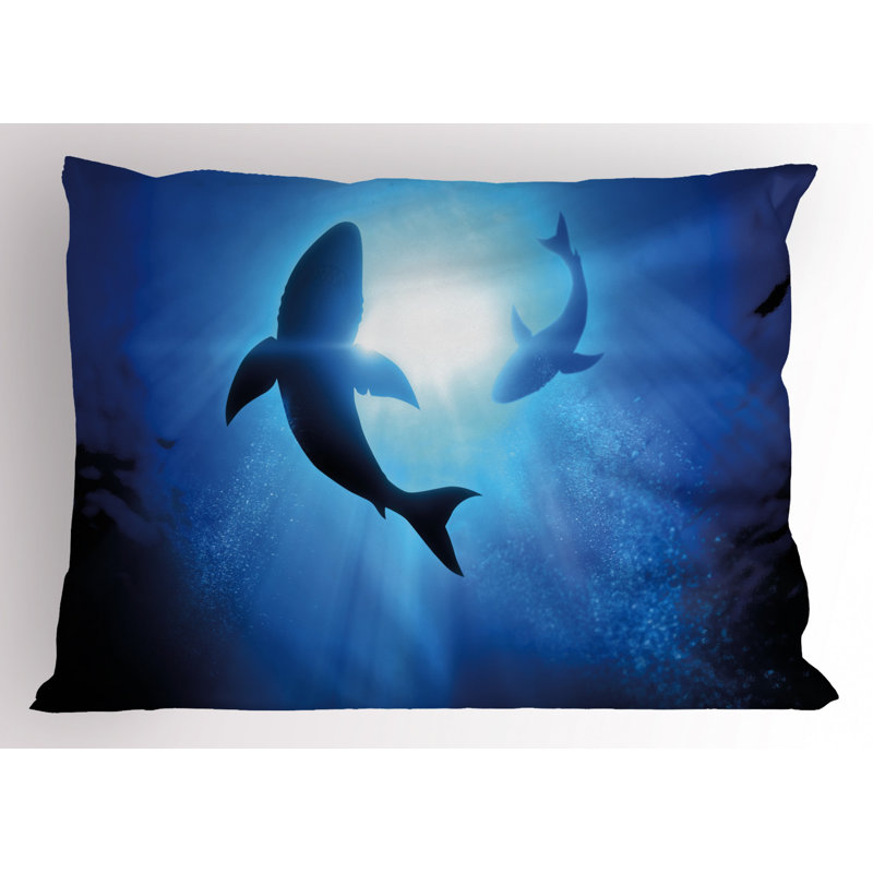 Shark Polyester Sham Set, Twin