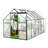 6X12 Ft Polycarbonate Greenhouse For Outdoor - Black With Adjustable Roof And Plant Being All Season Raised Base, Anchor, Galvanized Base Use-125090374