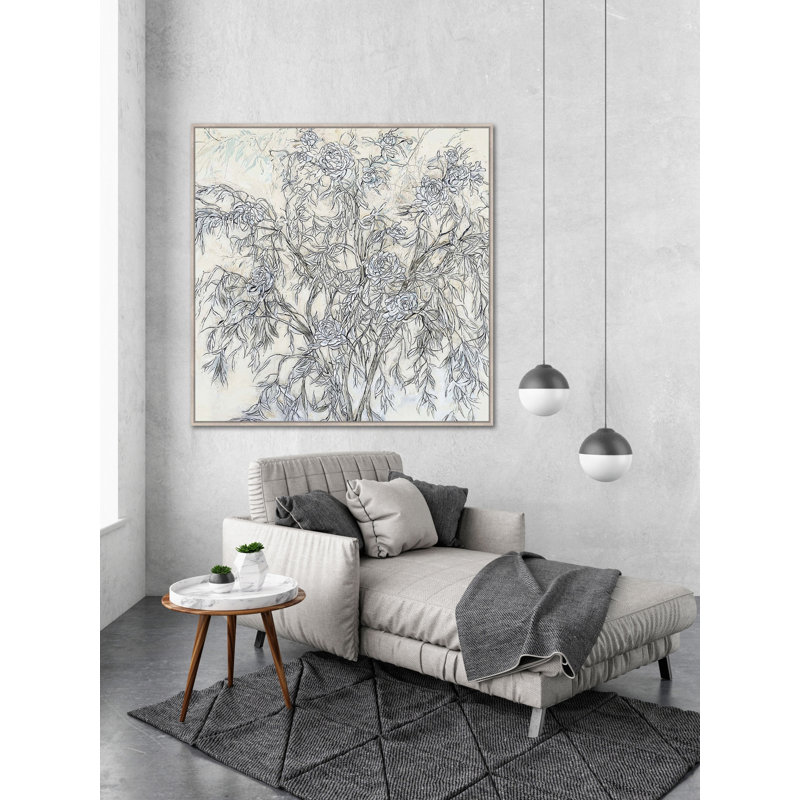 «Tangled Blooms», art mural sur toile