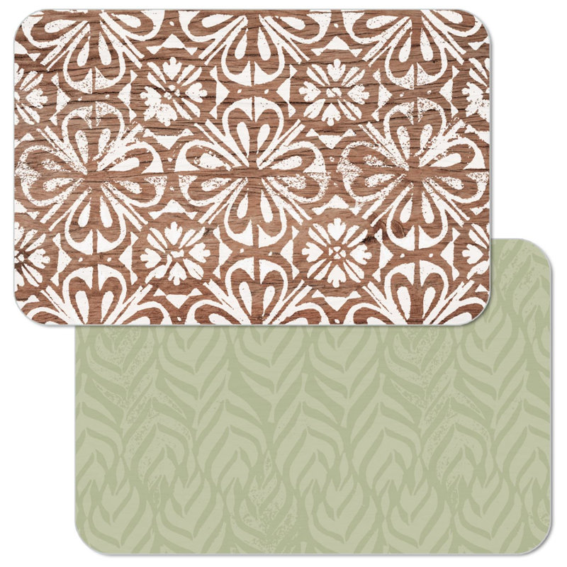 Plastic / Acrylic No Pattern Rectangle Placemat