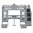 Twin-Over-Twin Bunk Bed With Changeable Table, Bunk Bed Turn Into Upper Bed And Down Desk-114234191