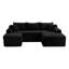 Canapé modulaire en forme de U 94,5 po avec assise profonde, aucun assemblage requis, canapé-lit modulaire pour salon, chambre à coucher, appartement-1259663160