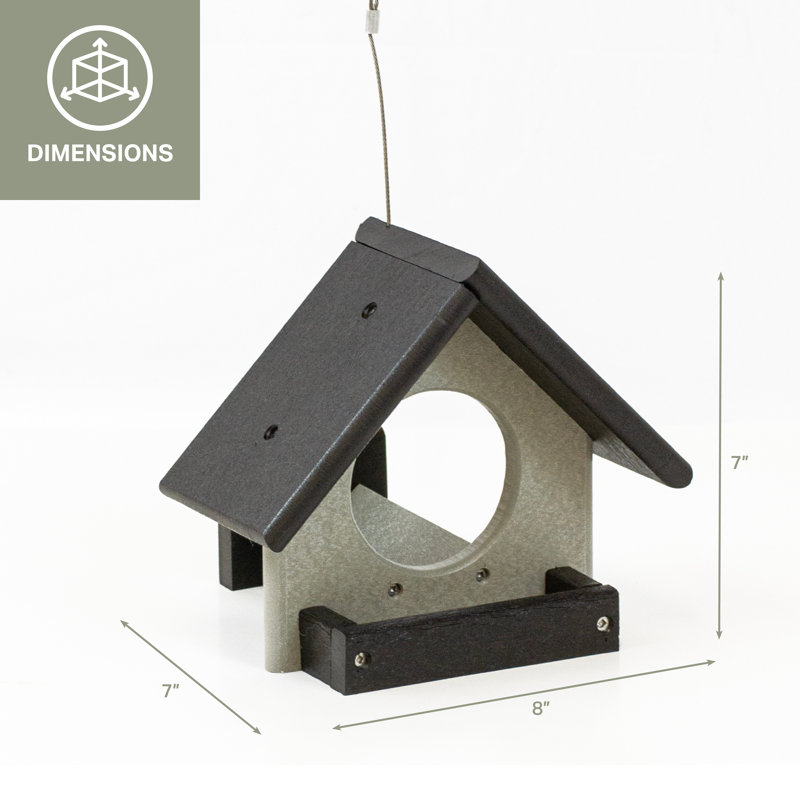 Mangeoire d'oiseaux à trémie suspendue
