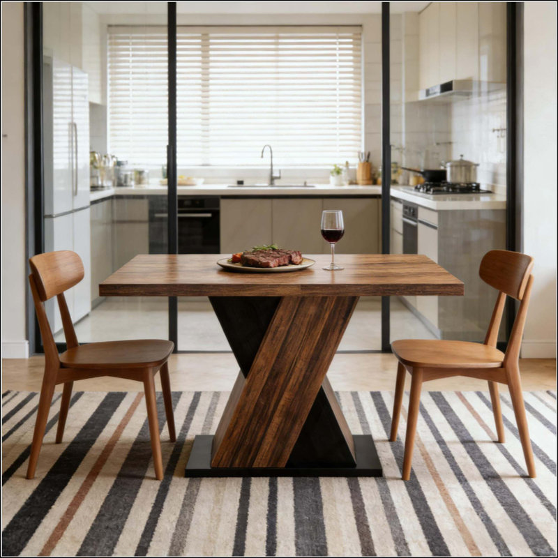 Chic Kitchen Table,Dining Table,X Shaped Design Greeting Table