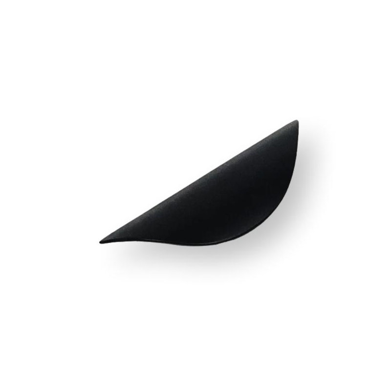 Luna Matte Black Finger Pull, 1 1/4"
