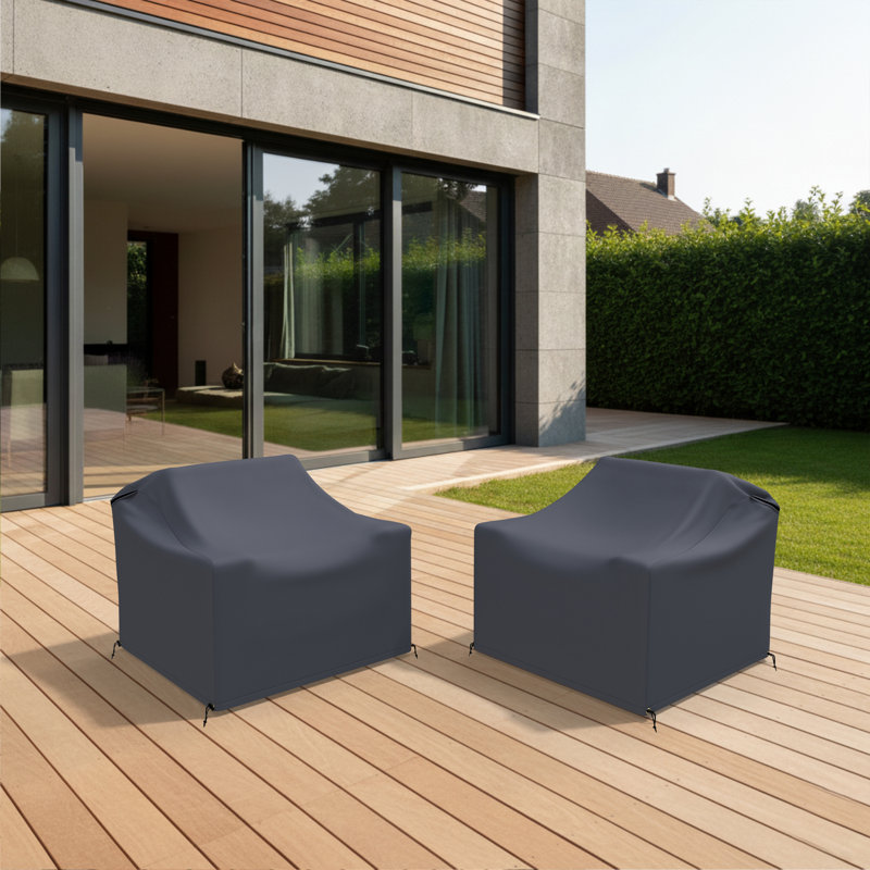 Housses pour chaises de patio Shelton entièrement assemblées et pivotantes