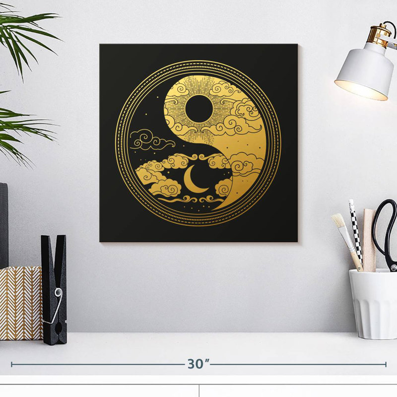 Kerrick Oriental Yin Yang, 16" H x 16" W
