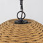 Luminaire suspendu dôme en jute 3 lumières