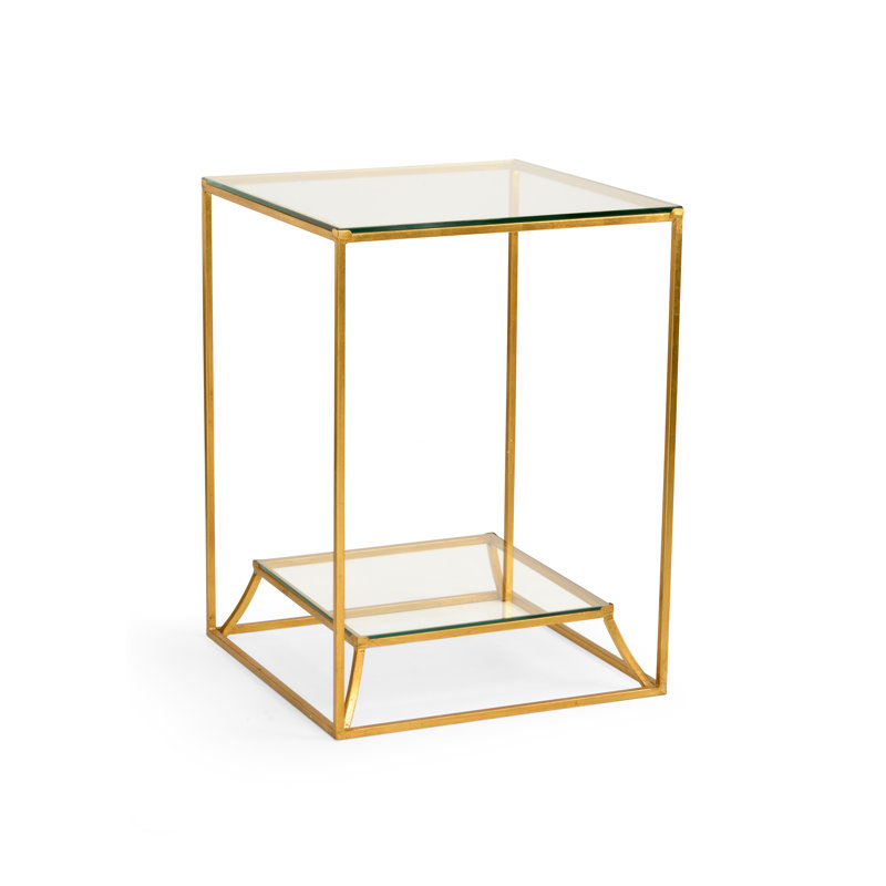Elgin Glass Top End Table