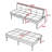63.58'' Tufted Convertible Sleeper Futon Sofa-986622728