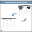 Ensemble de table de salle à manger à hauteur de comptoir en bois 3 pièces avec 2 chaises rembourrées pour petits espaces-730238559-730238556