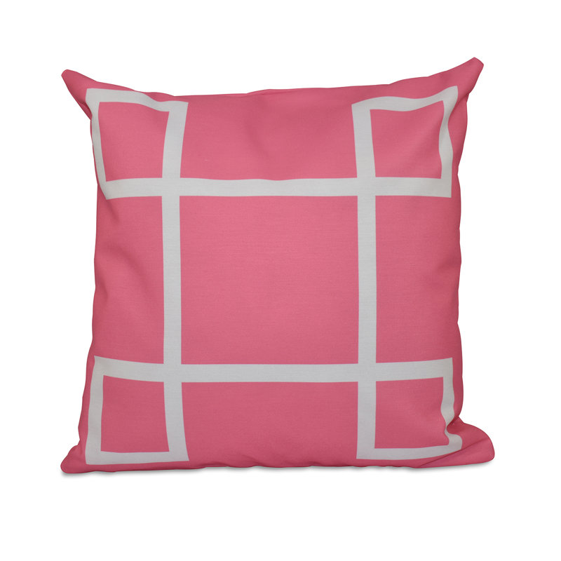 Geometric Reversible Throw Pillow, 26"x26", Petal